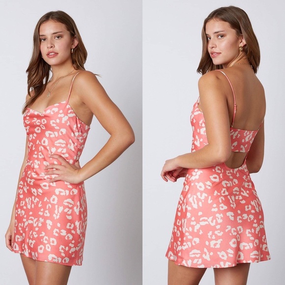 🎄CYBER SALE🎄Say No More Pink Leopard Print Mini Dress - Picture 7 of 8